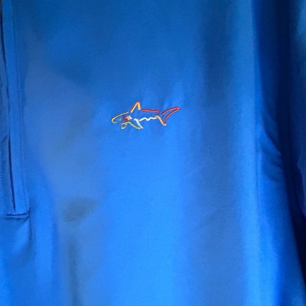 Greg Norman 1/4 Zip short sleeve windbreaker golf pullover EUc LG - Picture 7 of 12